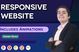 create a responsive website with angular