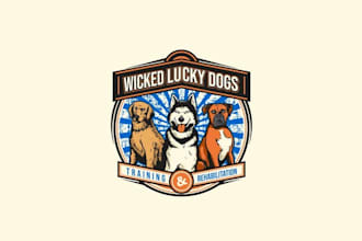design aesthetics dog training business logo