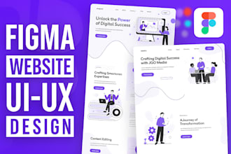 do figma landing page, saas website, figma website design