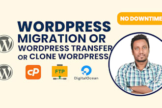 migrate or transfer or clone wordpress website to new host within 24hrs