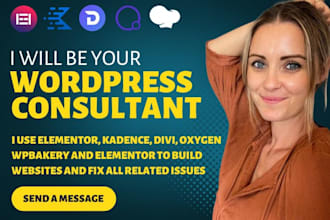 design wordpress website with elementor pro divi kadence oxygen wpbakery builder