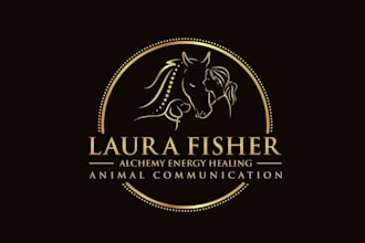 design consulting animal communication energy healer logo