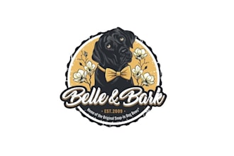 design elegant particular charm logo for dogs children shop