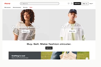 develop secondhand marketplace app like depop, items swap app, resale app,