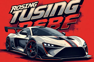 design high quality esport racing t shirt logo with express delivery