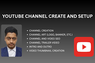 create and set up a youtube channel