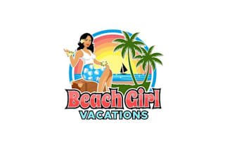 design elegant eye catching beach escape logo