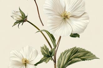 create custom botanical illustration, concept art,