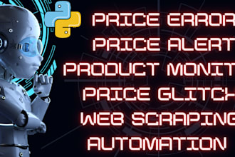 build discord price error bot, price alert bot, product tracking bot, checkout