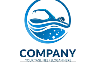 design modern swimming logo for your company