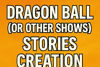 write custom stories, ocs too, from dragon ball for you