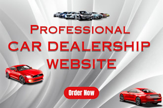 create car dealership website, car rental website, taxi booking website