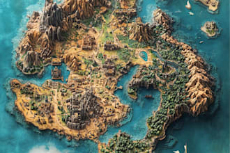 create dnd and rpg map, fantasy and battle map