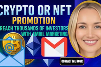 do crypto promotion crypto marketing nft promotion crypto project with email mar