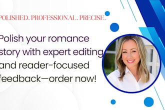 do line by line editing for your romance book or reader report