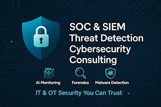 provide soc, siem, threat detection, and cybersecurity consulting