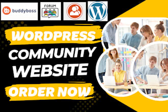 build wordpress community, forum website using  buudypress and buddyboss