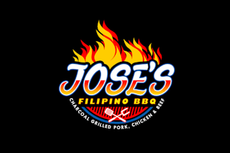 design consulting BBQ chicken and beef business logo