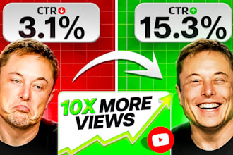 design CTR boosting youtube thumbnail in 2hrs