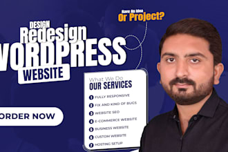 develop a responsive wordpress business website