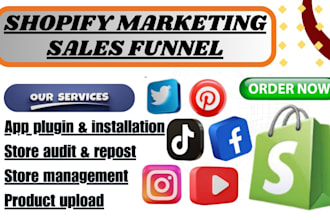 promote shopify store sales funnel shopify marketing to boost shopify sale