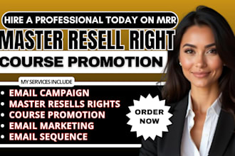 promote master resell rights course email marketing campaign salesfunnel ubc dwa