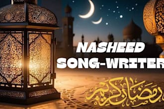 make professional nasheed acapella background songwriter for your content