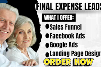 generate final expense leads burial insurance landing page final burial leads