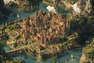 design medieval fantasy and sci fi maps