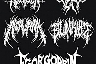 design your black, slamming, brutal, death metal logo