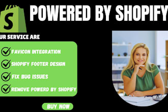 remove powered by shopify link from your store footer add favicon fix bug