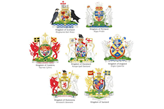 create family crest, heraldic logo or coat of arms