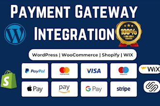 integrate payment gateway like klarna, afterpay, stripe, googlepay, applepay etc