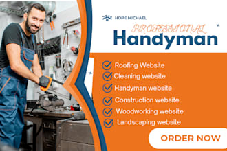 handyman website, hvac website, construction company website, plumbing website