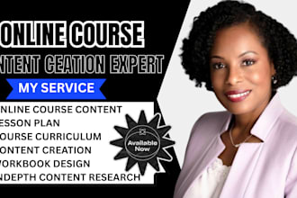 create an online course with lesson plans instructional design course curriculum
