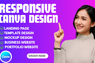 create canva website business portfolio design mockup design templates design