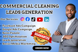 generate commercial cleaning leads, residential cleaning, cleaning sales funnel