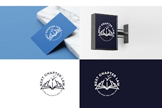 create a contemporary logo for a lawyer, law firm, or attorney