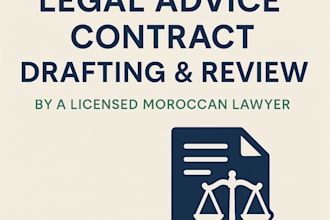 provide legal advice, draft or review your contracts