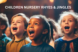 write sing and produce educational youtube nursery rhymes, kids jingle lullaby