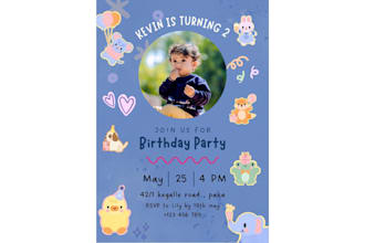 create editable birthday invitation using canva