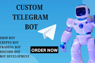 create telegram bot chat bot and trading bot