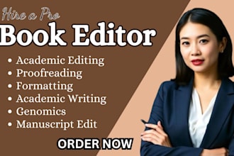do academic editing, proofreading, book formatting, academic writing, genomics