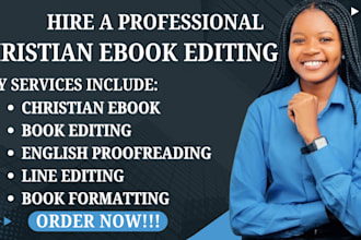do christian ebook editing line editing english proofreading book formatting