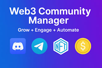 manage and grow your web3 crypto community on discord and telegram