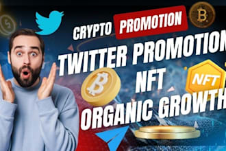 do crypto promotion on twitter telegram instagram with nft marketing