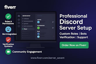 professionally set up or revamp your discord server community