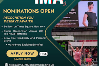 nominate you at influencer magazine awards 2026 with elite upgrade