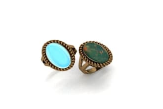 3d design men and woman rings