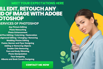 do professional adobe photoshop picture editing and retouching, image retouching